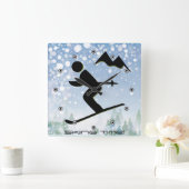 Schikking ontwerpwandklok vierkante klok (Huis)