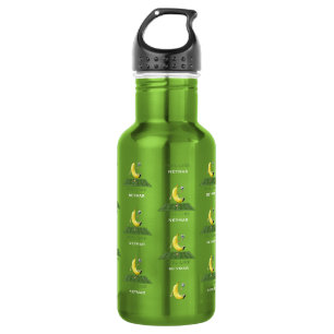 Schil als een Kampioen Funny Banana Voetbal Custom Waterfles