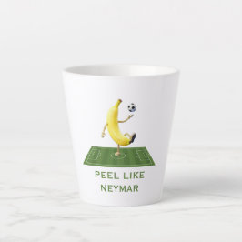Schil als een Kampioen Grappige Banaan Voetbal Maa Latte Mok