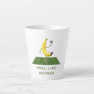 Schil als een Kampioen Grappige Banaan Voetbal Maa Latte Mok