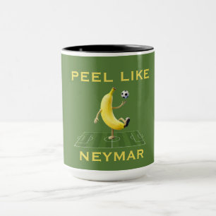Schil als een Kampioen Grappige Banaan Voetbal Maa Mok