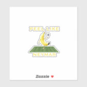 Schil als een Kampioen Grappige Banaan Voetbal Maa Sticker (Vel)