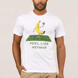 Schil als een Kampioen Grappige Banaan Voetbal Maa T-shirt