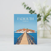 Schil Eiland (Fadiouth) Senegal Briefkaart (Staand voorkant)