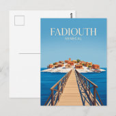 Schil Eiland (Fadiouth) Senegal Briefkaart (Voorkant / Achterkant)