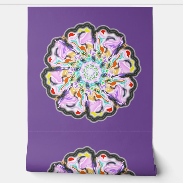 Schil en Stick Wallpaper 14 - Zoete Lavendar Behang (Afrollen)