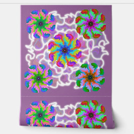 Schil en Stick Wallpaper 6 - Levendige bloemen Behang