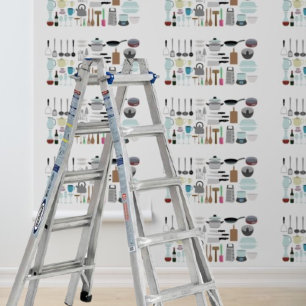 Schil en Stick Wallpaper keukengerei Behang