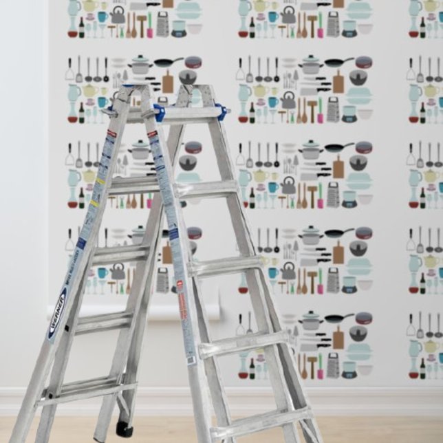 Schil en Stick Wallpaper keukengerei Behang (Creator heeft geüpload)