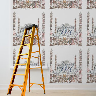 Schil en Stick Wallpaper Onze Bed Quotes Behang