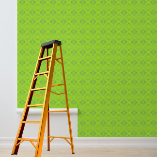 Schil en stok groen diamant grafisch patroon behang