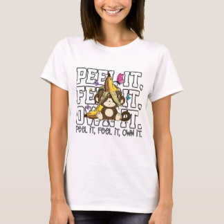 Schil Het, Voel Het, Eigen Het – Grappige Aap T-shirt