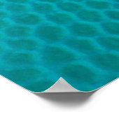 Schil met turkooisleder poster (Hoek)