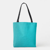 Schil met turkooisleder tote bag (Achterkant)
