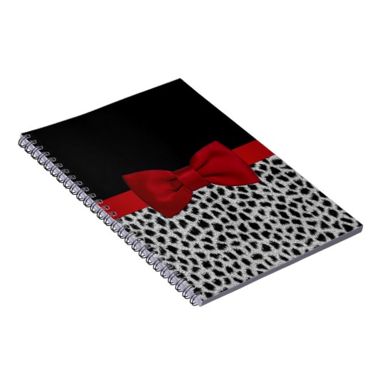 Schil met witte luipaard en rode luipaard notitieboek (Rechterzijde)