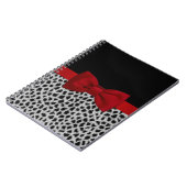 Schil met witte luipaard en rode luipaard notitieboek (Linkerzijde)