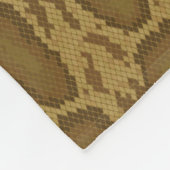Schil, reptielpatroon fleece deken (Hoek)