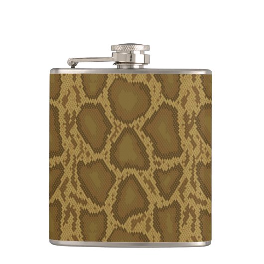 Schil, reptielpatroon heupfles (Voorkant)