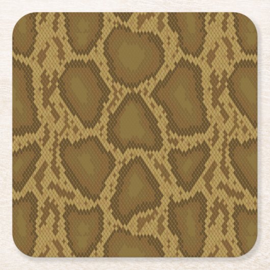 Schil, reptielpatroon kartonnen onderzetters (Voorkant)