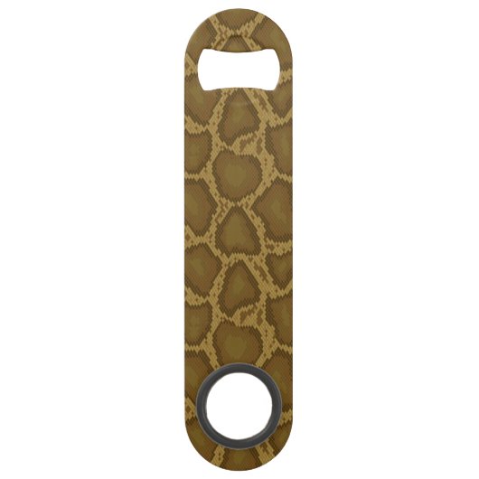 Schil, reptielpatroon speed flessenopener (Voorkant)