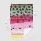Schil van de regenboogforel golfhanddoek (Insitu)