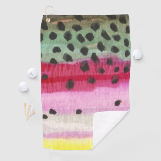 Schil van de regenboogforel golfhanddoek (Insitu)