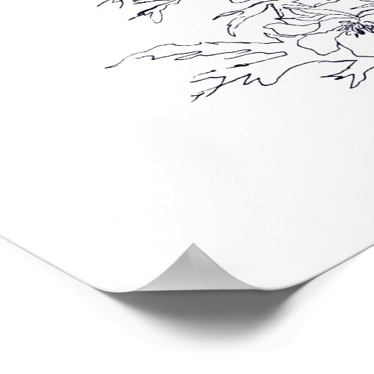 schil van delfinium larkspur poster (Hoek)