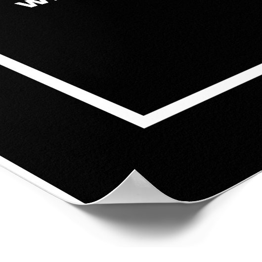 Schild der gelovigen poster (Hoek)