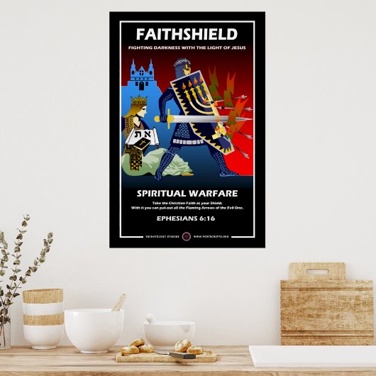 Schild der gelovigen poster (Keuken)