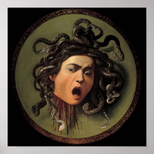 SCHILD MET HOOFD VAN MEDUSA POSTER (Voorkant)