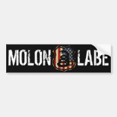schild, MOLON, LABE Bumpersticker (Voorkant)