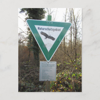 Schild Naturschutzgebiet Briefkaart