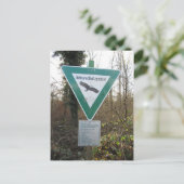 Schild Naturschutzgebiet Briefkaart (Staand voorkant)