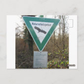 Schild Naturschutzgebiet Briefkaart (Achterkant)