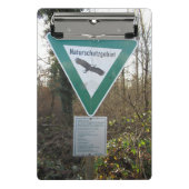 Schild Naturschutzgebiet Mini Klembord (Voorkant)