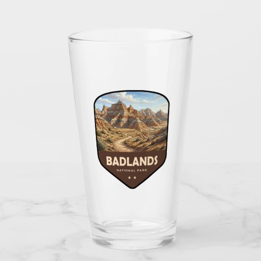 Schild van Badlands National Park Glas (Voorkant)