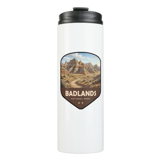 Schild van Badlands National Park Thermosbeker (Voorkant)