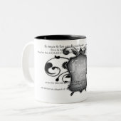 Schild van de Christelijke mok van het geloof (pan (Voorkant links)