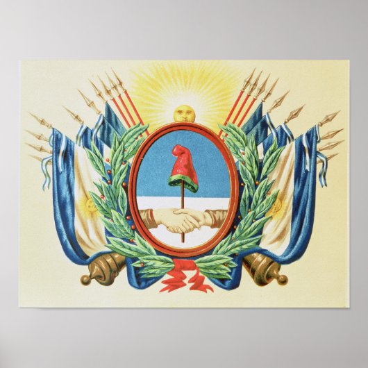 Schild van de Confederatie van Argentinië Poster (Voorkant)