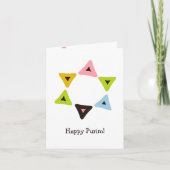 Schild van de Kaart van Hamantaschen Purim (Voorkant)