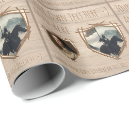 Schild van de Ridder. Wapenschild. Veiligheidsbadg Cadeaupapier