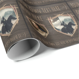 Schild van de Ridder. Wapenschild. Veiligheidsbadg Cadeaupapier