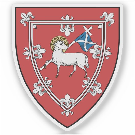 Schild van de stad Perth, Schotland Sticker (Voorkant)