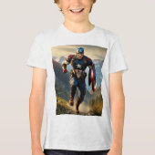 Schild van Justitie Captain America T-Shirt (Voorkant)