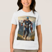 Schild van Justitie Captain America T-Shirt (Voorkant)