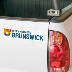 Schild van New Brunswick, Canada Bumpersticker