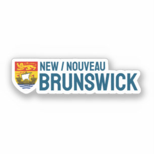 Schild van New Brunswick, Canada Sticker
