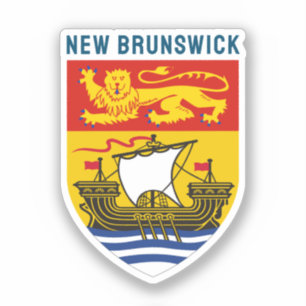 Schild van New Brunswick, Canada Sticker