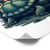 Schild van Schreeuw Schildpad Poster (Hoek)