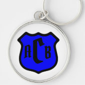 Schild van St. Michael met monogram Sleutelhanger (Voorkant)